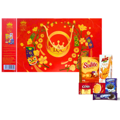 Bộ Quà Tết Lộc Tài Số 4 - Bộ Quà Tết Kinh Đô Lộc 5 Món 540,4g - 8934680115742