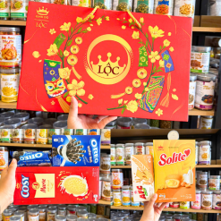 Bộ Quà Tết Lộc Tài Số 4 - Bộ Quà Tết Kinh Đô Lộc 5 Món 540,4g - 8934680115742