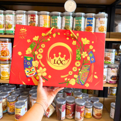 Bộ Quà Tết Lộc Tài Số 4 - Bộ Quà Tết Kinh Đô Lộc 5 Món 540,4g - 8934680115742