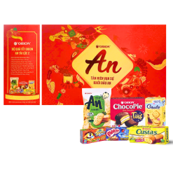 Hộp Bánh Tết Orion Tài Lộc 2 - Bộ Quà Tết Con Ngựa Orion An Tài Lộc 2 Hộp 873,3g Gồm 6 Món - HBT01