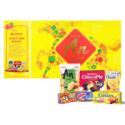 Hộp Bánh Tết Orion Tài Lộc 2 - Bộ Quà Tết Con Ngựa Orion An Tài Lộc 2 Hộp 873,3g Gồm 6 Món - HBT01