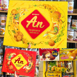 Hộp Bánh Tết Orion Tài Lộc 3 - Bộ Quà Tết Con Ngựa Orion An Tài Lộc 3 Hộp 1,3359kg Gồm 8 Món - HBT02