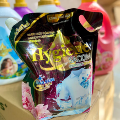Nước Giặt Hygiene Hương Nước Hoa - Nước Giặt Quần Áo Đậm Đặc Túi Đen 1800ml - 8938555870071