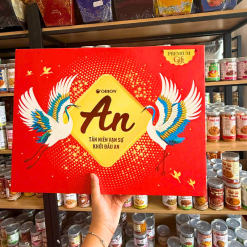 Hộp Bánh Tết Orion An Khang - Bộ Quà Tết Con Hạt Orion An Khang Hộp 1,7272g Gồm 8 Món - 8936029422566