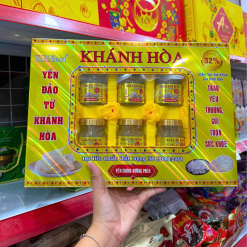 Yến Chưng Đường Phèn Khánh Hòa KHNest 32% Hộp Vàng 6 Hủ 70ml - 8936223360213
