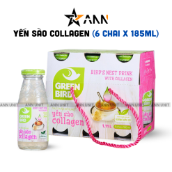 Yến Sào Collagen Green Bird Lốc 6 Chai 185ml - 8936071091802