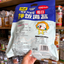 Rong Biển Rắc Cơm Ăn Liền QUDOUYU Hình Con Sư Tử Bịch Xanh Dương 128gr - 6973360420846