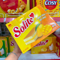 Bánh Solite Trứng Kem Vị Xoài - Bánh Kinh Đô Solite Xoài 238g (14 Gói x 17g) - 8934680047302