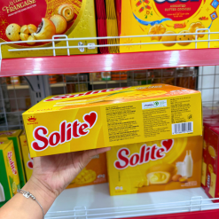 Bánh Solite Trứng Kem Vị Xoài - Bánh Kinh Đô Solite Xoài 238g (14 Gói x 17g) - 8934680047302
