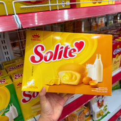 Bánh Solite Trứng Kem Vị Bơ Sữa - Bánh Kinh Đô Solite Bơ Sữa 288g (16 Gói x 18g) - 8934680046633