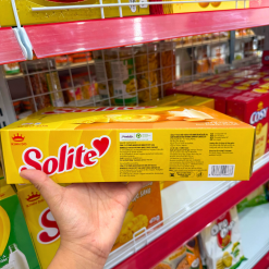 Bánh Solite Trứng Kem Vị Bơ Sữa - Bánh Kinh Đô Solite Bơ Sữa 288g (16 Gói x 18g) - 8934680046633