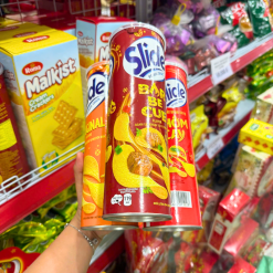 Bánh Snack Khoai Tây Lát Slide Vị Nguyên Bản - Bánh Slide Khoai Tây Màu Cam 145Gr (Hộp To) - 8934680011198
