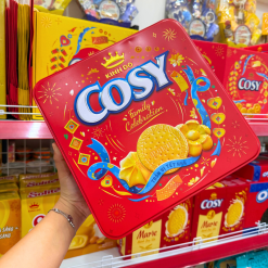 Bánh Quy Bơ Cosy Marie Vị Vani - Bánh Quy Sữa Cosy Hộp Thiếc 408g - (Kèm Túi) - 8934680115803