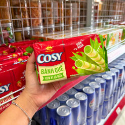 Bánh Quế Cosy (Vị Kem Lá Dứa, Vị Socola, Vị Dâu, Xoài Xí Muội) - Bánh Kinh Đô Cosy 117.6g/Túi - BOQ01