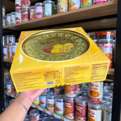 Bánh Quy Hộp Thiếc MAJESTIC Hộp Tròn Đồng Tiền Vàng 382g - 8936047442447