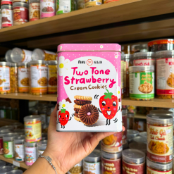 Bánh Quy Nhân Dâu Hộp Thiếc KILIN Thái Lan 400g - Hộp Hồng Trắng - 8859465691092