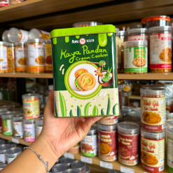 Bánh Quy Nhân Kem Dừa Lá Dứa Hộp Thiếc KILIN Thái Lan 400g - Hộp Xanh Lá - 8859465690958