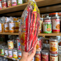 Combo 3 Gói Mực BENTO Vị Cay Ngọt Màu Đỏ 18g( 3 bịt lẻ nhỏ_ - 8935342400497