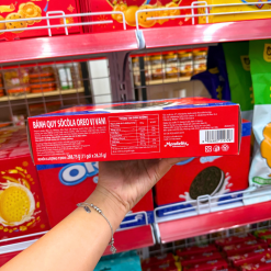 Bánh Quy Oreo Socola Hương Vani Hộp Giấy - Bánh Kinh Đô Oreo 288.75g (11 Gói x 26,25g) - 8934680115728