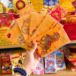 5 BịtBao Lì Xì Nhung Tết Bính Ngọ 2026 2 Màu Vàng Đỏ - Giao Màu Ngẫu Nhiên - 30 Cái - 30BAOLX