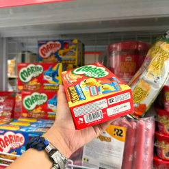 Bánh Cá ORION MARINE BOY Vị Tôm Nướng Môi Đỏ 35g - Hộp Đỏ - 8936036021165