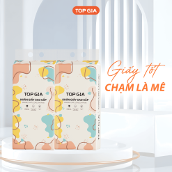 1 Bịch Giấy Vệ Sinh Rút Đáy Topgia Đa Sắc - GIAYTOPGIADASAC01