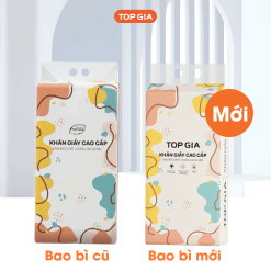 1 Bịch Giấy Vệ Sinh Rút Đáy Topgia Đa Sắc - GIAYTOPGIADASAC01