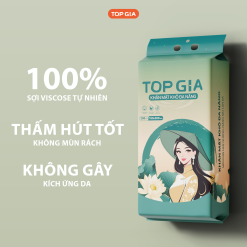 1 Bịch Khăn Mặt Khô Sắc Việt Topgia Hình Cô Gái - GIAYTOPGIASACVIET02