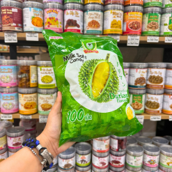 Kẹo Sữa Nhân Trái Cây BISKIO Vị Sầu Riêng 100g - KSNTCBVSR100G