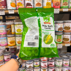 Kẹo Sữa Nhân Trái Cây BISKIO Vị Sầu Riêng 100g - KSNTCBVSR100G