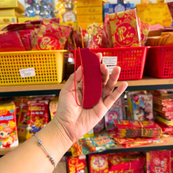 Set 10 Lồng Đèn Giấy Nhung Đẹp - Lồng Đèn Trang Trí Tết - LDTTT01