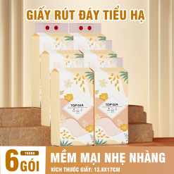 1 Thùng 10 Bịch Giấy Vệ Sinh Rút Đáy Topgia Tiểu Hạ - TOPGIATHTHUNG10