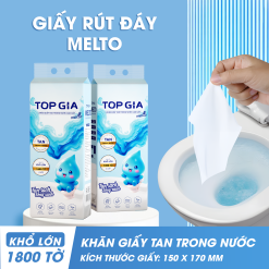 1 Thùng 6 Bịch Giấy Vệ Sinh Topgia Melto - TOPGIAMELTOTHUNG6