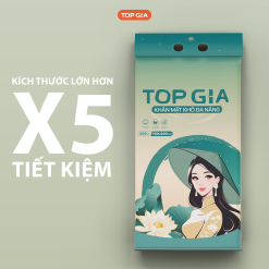 1 Thùng 2 Bịch Khăn Mặt Khô TOPGIA Sắc Việt - TOPGIASVTHUNG2