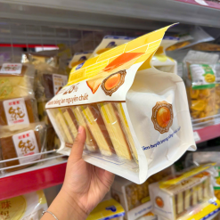 Bánh Bông Lan Nguyên Chất 28% Trứng Gà Tươi Axiain 360g (Bịch 10 Gói) - BBLNCA360G