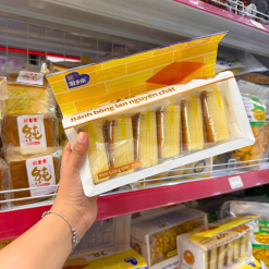 Bánh Bông Lan Nguyên Chất 28% Trứng Gà Tươi Axiain 360g (Bịch 10 Gói) - BBLNCA360G