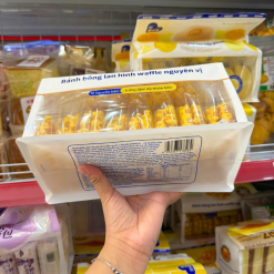 Bánh Bông Lan Waffle Vị Nguyên Bản AXIAIN 280g (Bịch 10 Gói) - BBLWVNBA280G