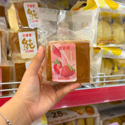 Set 2 Bánh Bông Lan Gong Dâu 120g - BBLGD2CAI