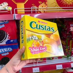 Bánh Custas Nhân Kem Trứng - Hộp 12 Gói - BCNKT12GOI