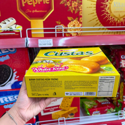 Bánh Custas Nhân Kem Trứng - Hộp 12 Gói - BCNKT12GOI