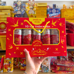 Nước Yến Sào Thái Huy Bảo - Tổ Yến Thiên Nhiên Kingnests 180ml x 5 Lon - 8938528436204