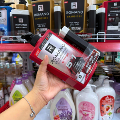 Dầu Gội Romano Sạch Gàu Anti - Dandruff Shampoo Attitude 5 In 1 650g - Dầu Gội Nam Chai Đỏ (Tặng Sữa Tắm Sạch Sảng Khoái) - 8935212813167