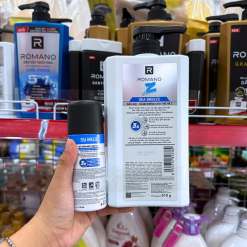 Dầu Gội Romano Gen Z 650g - Dầu Gội Nam Chai Trắng (Tặng Xịt Khử Mùi) - 8935212813389