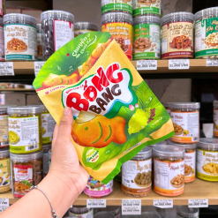 Bánh Bông Lan Mochi Cốm Xanh Đậu Đỏ Con Cá ORION Bống Bang 145g - 8936029424997