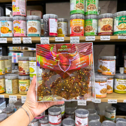 Khô Bò Sấy Khô Vị Truyền Thống Siêu Cay Malai BEST STEAK Hộp Vuông Ánh Kim Đầu Bò - KBSKVTTSC