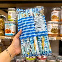 Bánh Que Kem OISHI AKIKO Nhân Sữa 140g - Màu Xanh Dương - BQKOANS140G