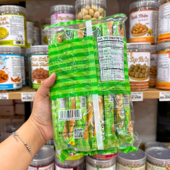 Bánh Que Kem OISHI AKIKO Nhân Sữa Dừa 140g - Màu Xanh Lá - BQKOANSD140G