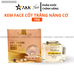 Kem Face Cốt Trắng Căng Bóng Nâng Cơ Nicolas Nicos Beauty Thanh Nhi 10gr - Phiên Bản Mới - 8938549741004