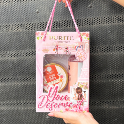 Set Quà Tặng Purité De Prôvence Gồm Sữa Tắm & Tẩy Tế Bào Chết Body Hương Hoa Anh Đào - SETPURITEANHDAO