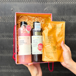 Set Quà Tặng Nước Tẩy Trang Sen Hậu Giang 500ml & Nước Tẩy Trang Bí Đao Cocoon 500ml & Tẩy Tế Bào Chết Body Đường Thốt Nốt An Giang 200ml - SETCOCOON